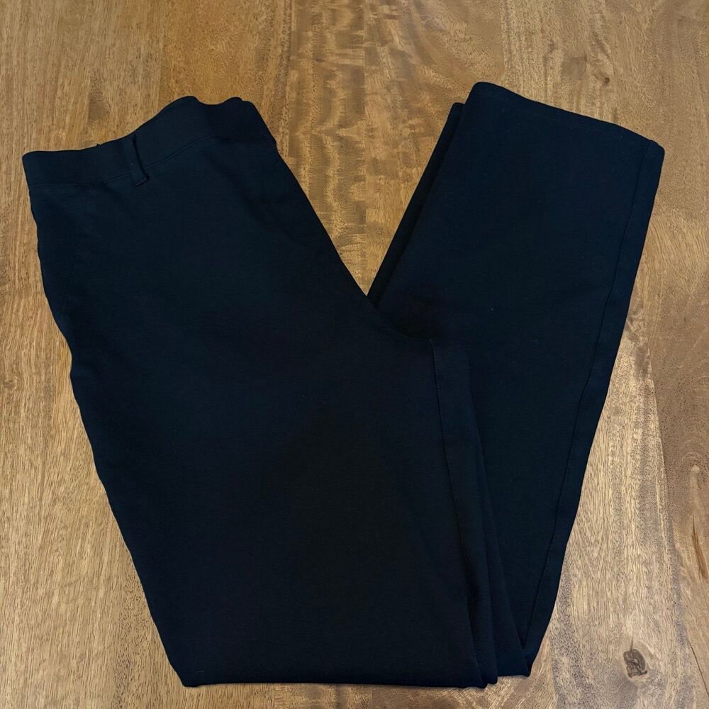 Quince Women’s Pants XL Tall Black Stretch Elastic Waist 32x29